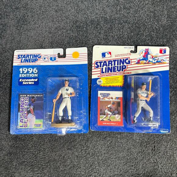 Don Mattingly New York Yankees Vintage 1988/1996 Starting Lineup Figures Lot NIB - Picture 1 of 5